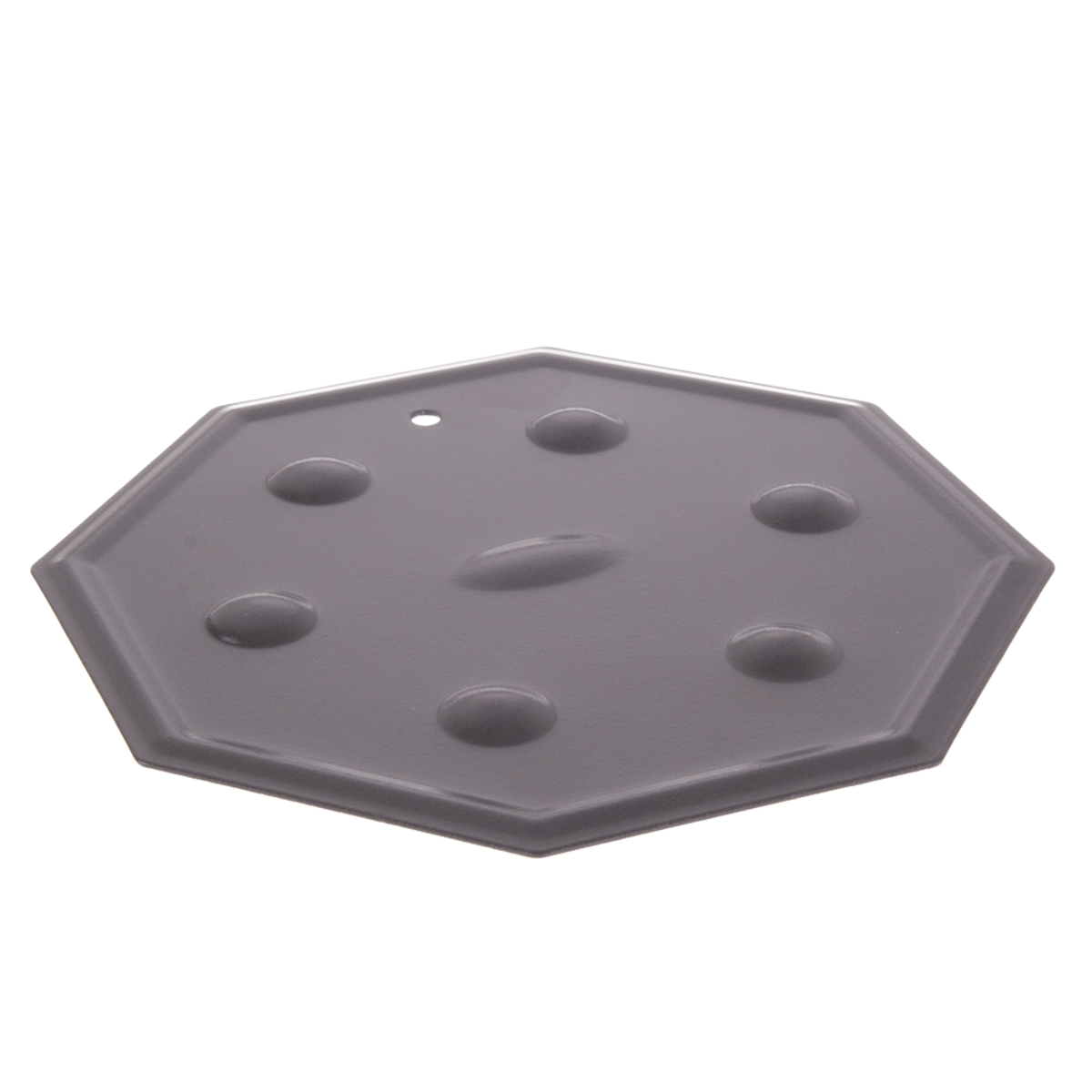 Hexagonal simmering mat on a white background