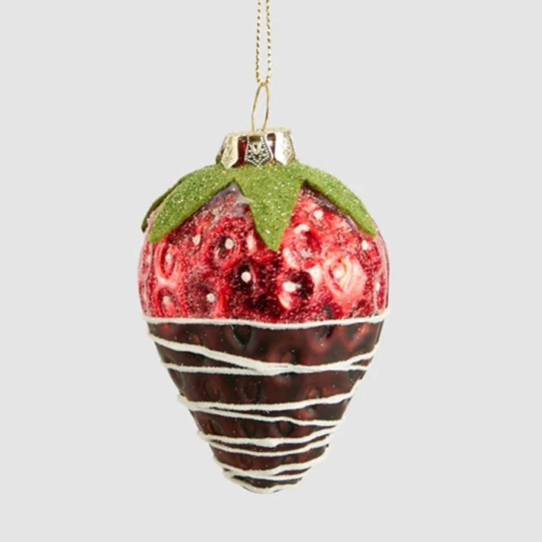 Dipped Strawberry Ornament