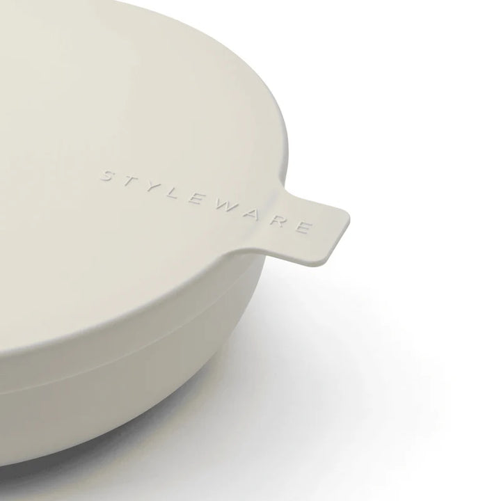 Off white bowl with &