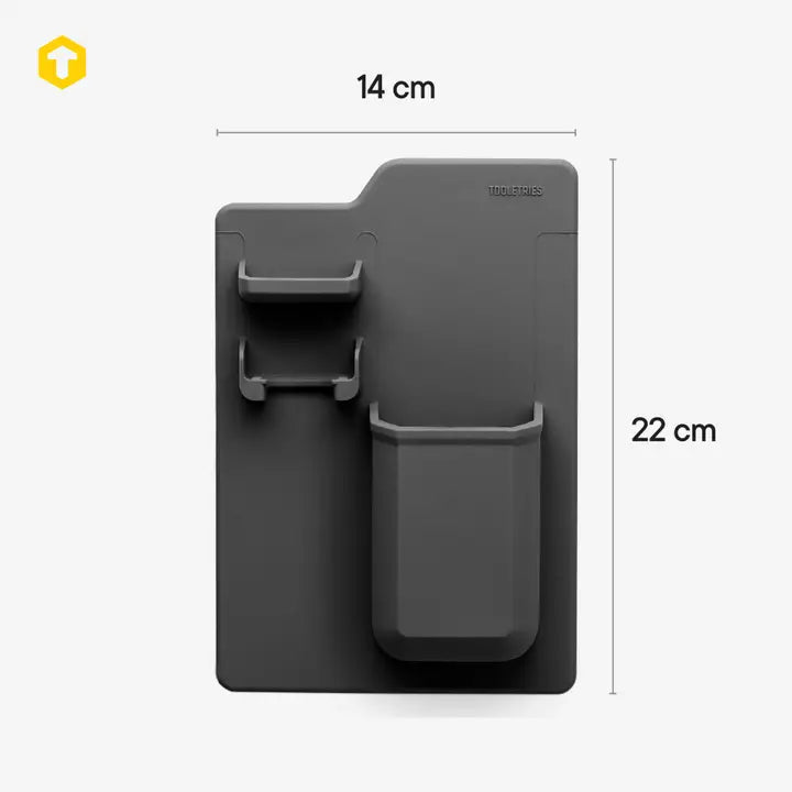 The Harvey Toothbrush &amp; Razor Holder: Charcoal