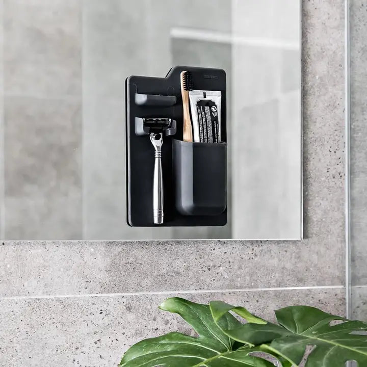 The Harvey Toothbrush &amp; Razor Holder: Charcoal