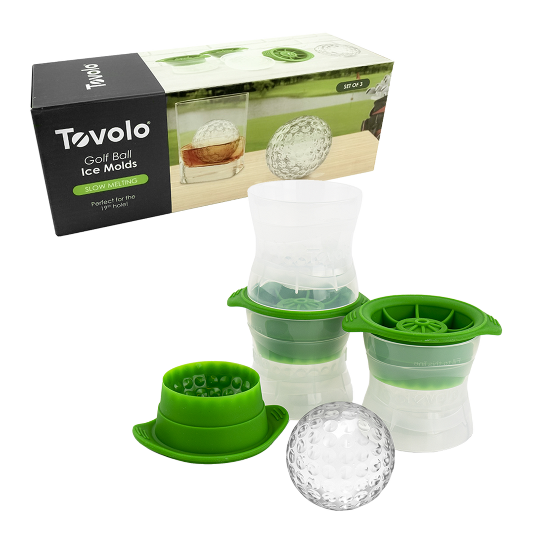 Golf Ball Ice Mould - Set of 3