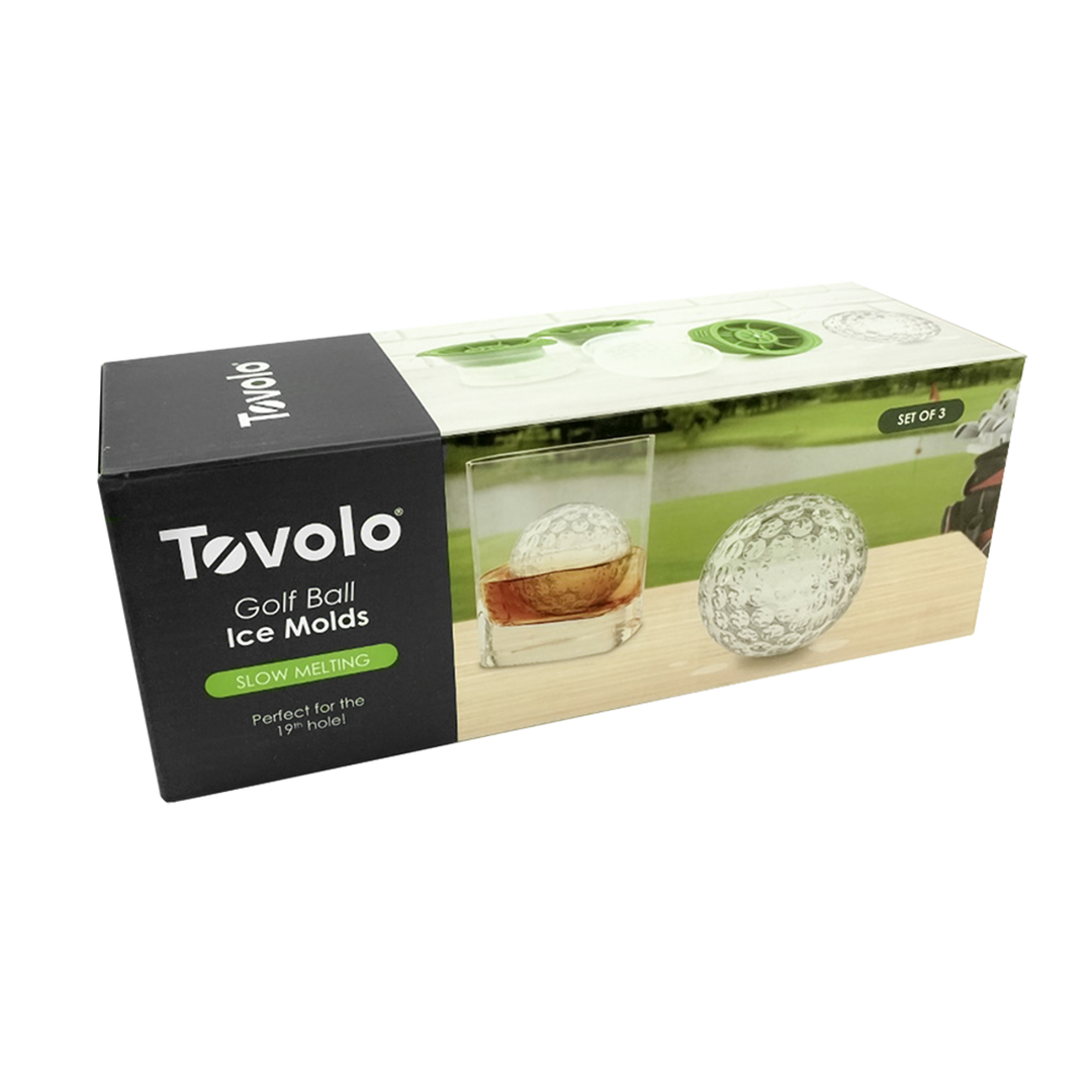 Golf Ball Ice Mould - Set of 3