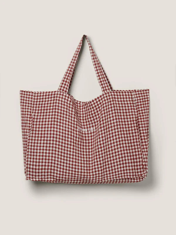 Carlotta & Gee Travel Bag: Pinot Gingham