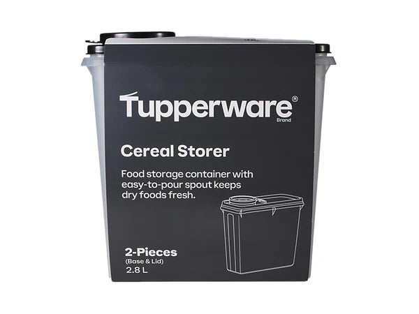 Tupperware Cereal Storer packaging on a white background