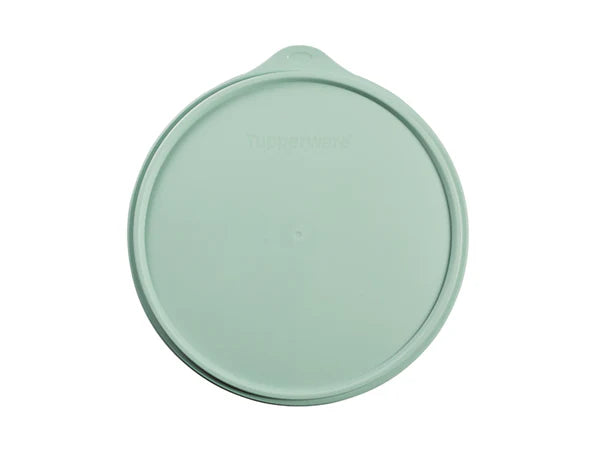 Mint green lid on a white background