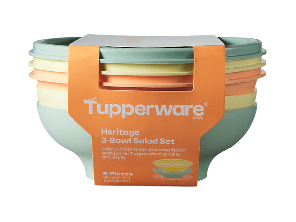 Tupperware Heritage Salad Bowl Set of 3  *ARRIVING IN 1 WEEK*