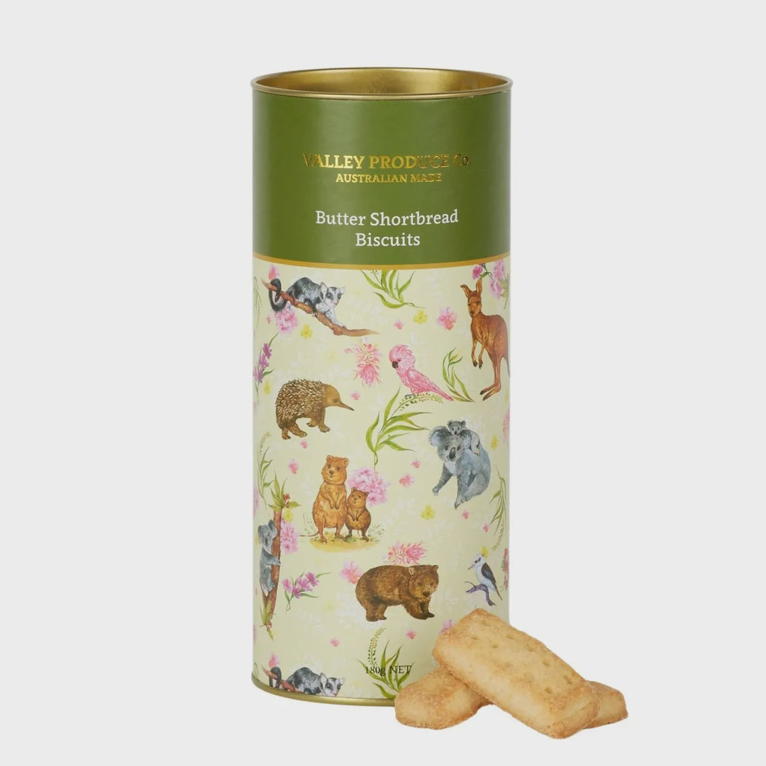 VPC Shortbread Australian Animals Tube 180gm