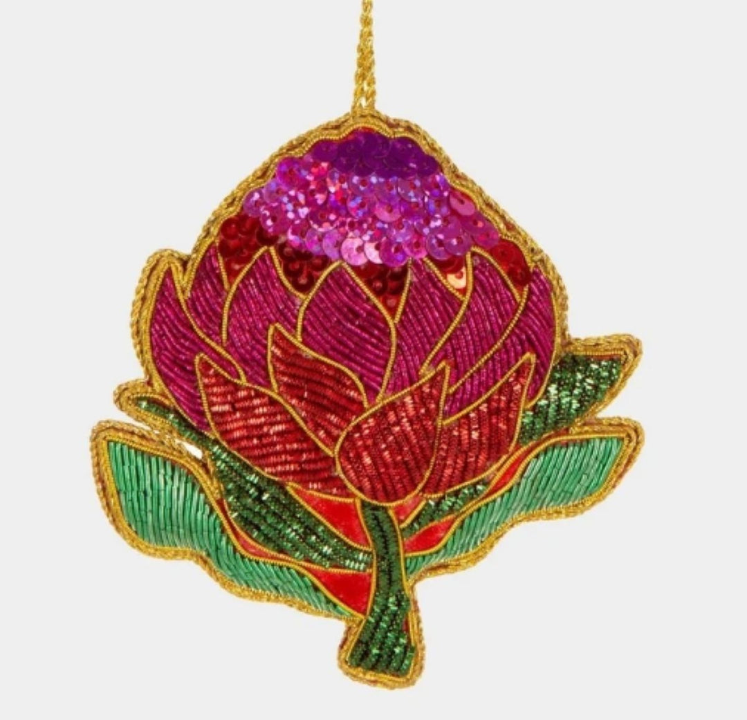 Waratah Sequin Ornament