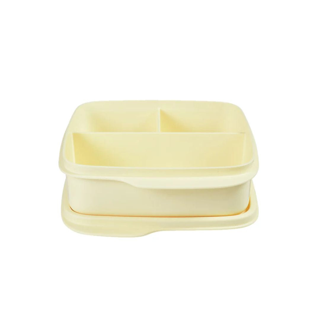 Tupperware Divided Lunch Box - Yellow 550ml *ARRIVING IN 1 WEEK*
