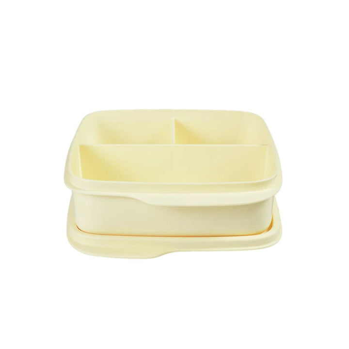Tupperware Divided Lunch Box - Yellow 550ml *ARRIVING IN 1 WEEK*
