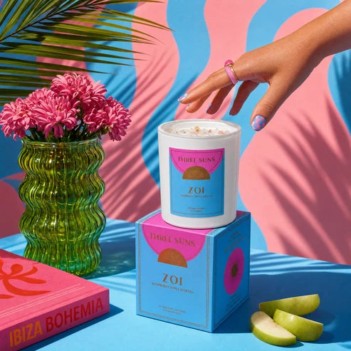 Zoi Crystal Candle of Celebration - Raspberry Apple Martini